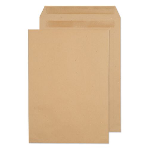 Pocket Envelopes C4 90gsm Manilla Plain Self Seal - Pack 250