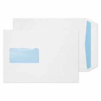 Pocket Envelopes C5 Window White Self Seal 90gsm - Pack 500