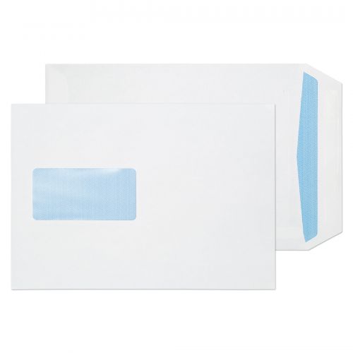 Pocket Envelopes C5 Window White Self Seal 90gsm - Pack 500