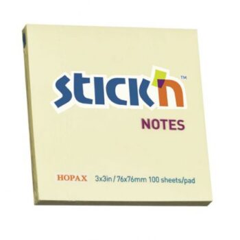 Sticky Notes 3x3 Yellow 100 Sheets - Pack 12