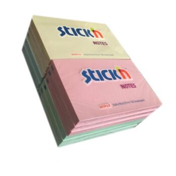 Sticky Notes 3x5 Pastel 100 Sheets - Pack 12
