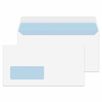 Wallet Envelopes DL White Window Peel & Seal 100gsm - Pack 500