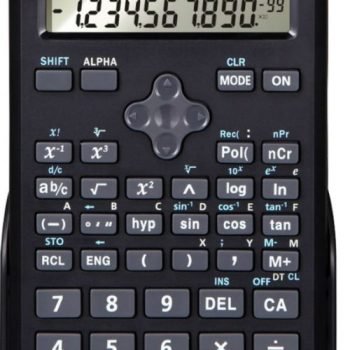 Aurora AX582BL Scientific Calculator Twin Line Display Black