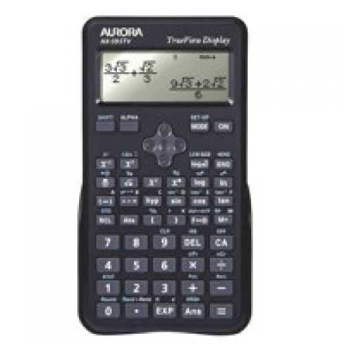 Aurora AX595TV Scientific Calculator with Textbook Display Black