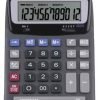 Aurora DT85V Heavy Duty 12 Digit Desktop Calculator Grey