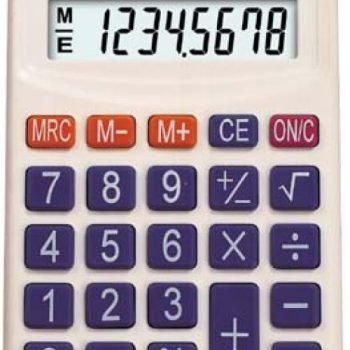 Aurora HC133 8 Digit Pocket Calculator White