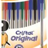 Bic Cristal Ballpoint Pens Black Blue Green Red 516354 - Pack 10