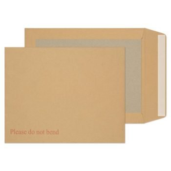 Board Backed Envelopes 267x216mm Manilla Pocket Peel&Seal Ref:22935 - Pack 125