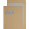 Board Backed Envelopes C4 Manilla Pocket Window Peel&Seal Ref: 13901MW - Pack 125