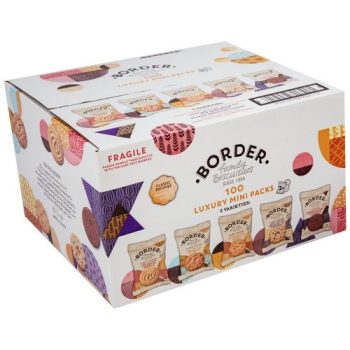 Border Biscuits 100 Luxury Mini Twin Packs Assorted 0401049 - Pack 100