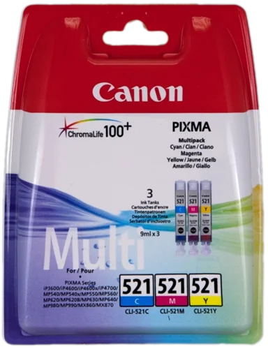 Canon CLI-521 Standard Colour Inkjet Cartridge 2934B015
