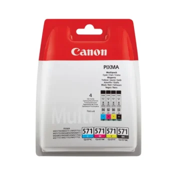 Canon CLI-571 Multi Inkjet Cartridges Pack CMYK 0386C008