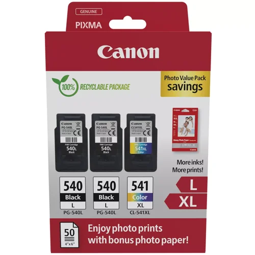 Canon PG-540L/CL-541XL Photo Value Pack 2xBlack & Colour 5224B015