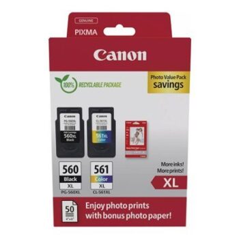 Canon PG-560XL/CL-561XL Photo Value Pack Black & Colour 3712C008