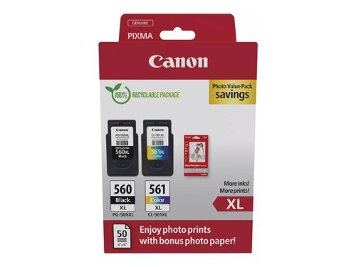 Canon PG-560XL/CL-561XL Photo Value Pack Black & Colour 3712C008