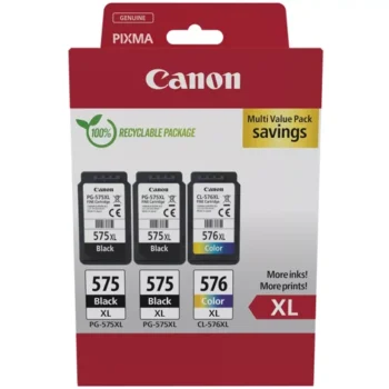 Canon PG-575XL/CL-576XL Multi Inkjet Cartridges 2xBlack & Colour 5437C004