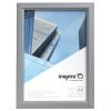 Certificate/Photo Snap Frame A4 Aluminium Frame Plastic Front Silver PAPFA4B
