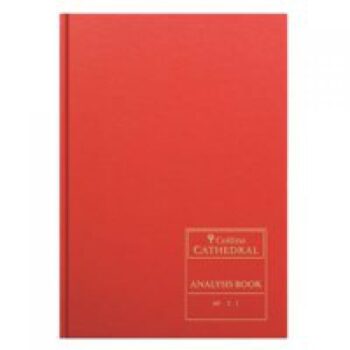 Collins Cathedral Analysis Book Casebound A4 10 Cash Column 96 Pages Red 69/10.1 - 810080