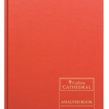 Collins Cathedral Analysis Book Casebound A4 14 Cash Column 96 Pages Red 69/14.1 - 811081