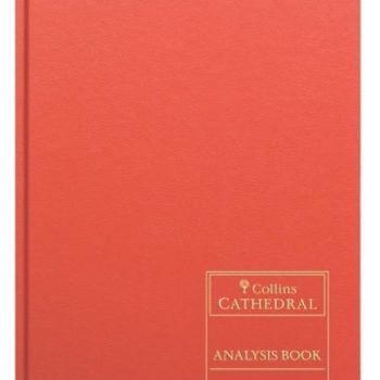 Collins Cathedral Petty Cash Book Casebound A4 3 Debit 9 Credit 96 Pages Red 69/3/9.1 - 811252