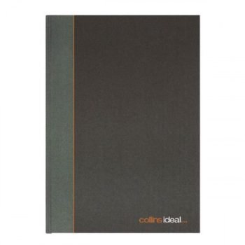 Collins Ideal Manuscript Book Casebound A4 Ruled 192 Pages Black 6428 - 811666