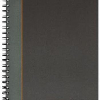 Collins Ideal Manuscript Book Wirebound A4 Ruled 192 Pages Black 6428W - 810078