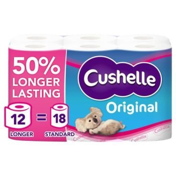 Cushelle Original Toilet Longer Rolls 1102184 - Pack 12