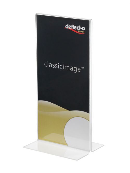 Deflecto 1/3 A4 Portrait Stand Up Sign Holder 45101