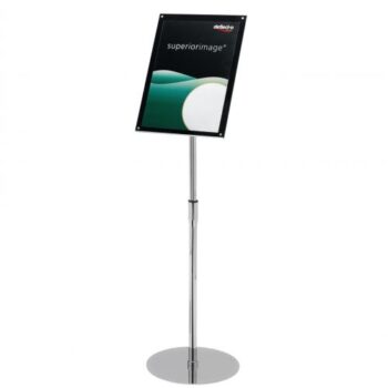 Deflecto A3 Sign Holder with Bevel Magnetic Cover Floor-Standing Portrait & Landscape 790645