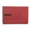 Document Wallets Full Flap Foolscap Red 270gsm 45418DENT - Pack 50