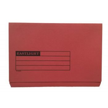 Document Wallets Full Flap Foolscap Red 270gsm 45418DENT - Pack 50