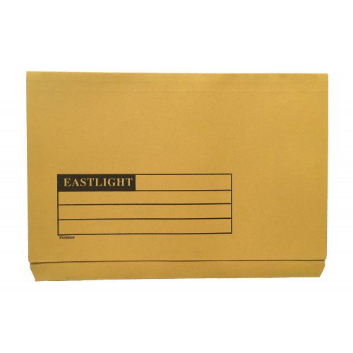 Document Wallets Full Flap Foolscap Yellow 270gsm 45419DENT - Pack 50