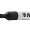 Drywipe Whiteboard Slim Markers Black Chisel Tip (WBSL) 872001 - Pack 10