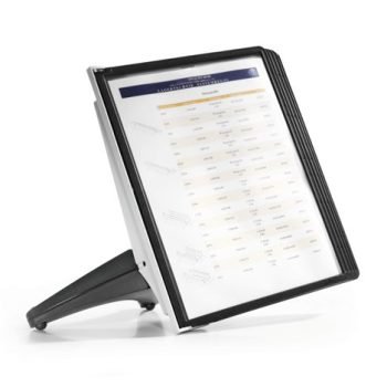 Durable 5 SHERPA Display Panels Desk Unit A4 Black 554001
