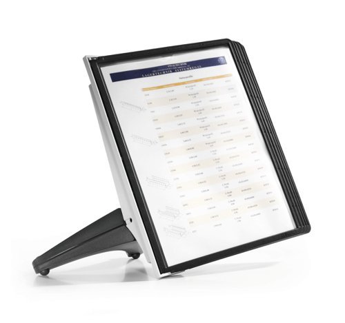 Durable 5 SHERPA Display Panels Desk Unit A4 Black 554001