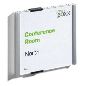 Durable Aluminium Doorplate Info Sign 149x148.5mm 480223