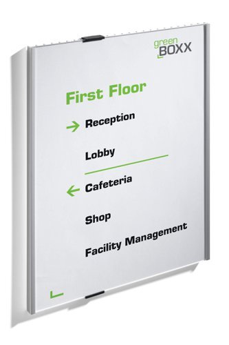 Durable Aluminium Doorplate Info Sign A3 Portrait 480823