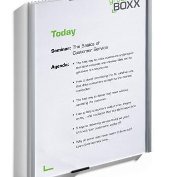 Durable Aluminium Doorplate Info Sign A4 Portrait 480623