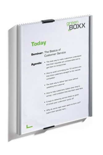 Durable Aluminium Doorplate Info Sign A4 Portrait 480623