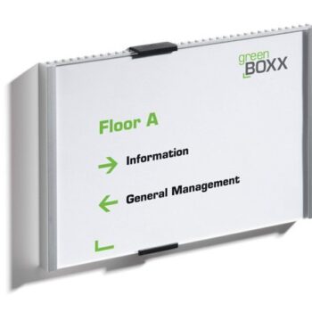 Durable Aluminium Doorplate Info Sign A5 Landscape 480523