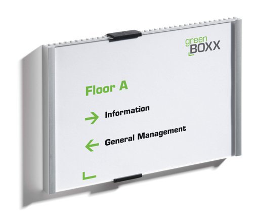 Durable Aluminium Doorplate Info Sign A5 Landscape 480523