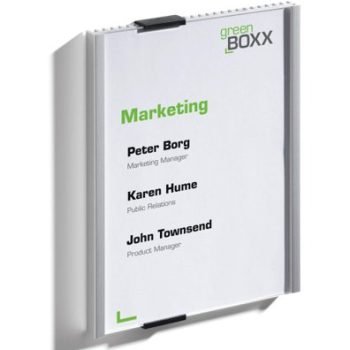 Durable Aluminium Doorplate Info Sign A5 Portrait 480323