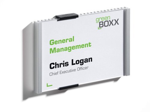 Durable Aluminium Doorplate Info Sign A6 Landscape 480123