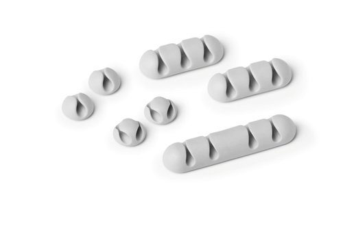 Durable CAVOLINE Clip Grey 504110 - Pack 7