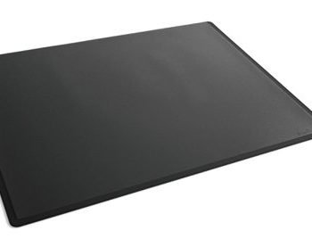 Durable Desk Mat Black with Clear Overlay 650x500mm 723301