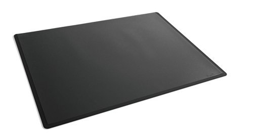 Durable Desk Mat Black with Clear Overlay 650x500mm 723301