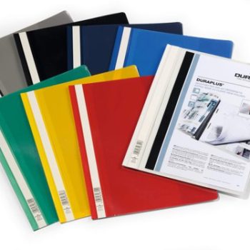 Durable Duraplus Assorted Colours Report Folders Extra Wide A4 257900 - Pack 25