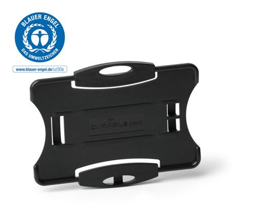 Durable ECO Black ID 1 Card Holder 898801 - Pack 10
