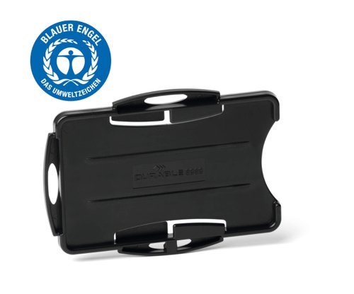Durable ECO Black ID 2 Card Holder 898901 - Pack 10