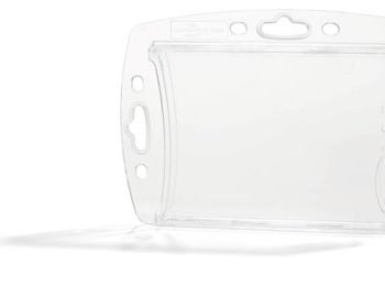 Durable ID Clear Enclosed Card Holders for 2 Cards 892419 Pack 10